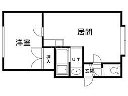 リラハウス 1LDKの間取図画像