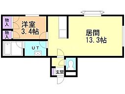 ファーストレジデンス 1LDKの間取図画像