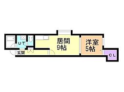 ラ・ティエラ 1LDKの間取図画像