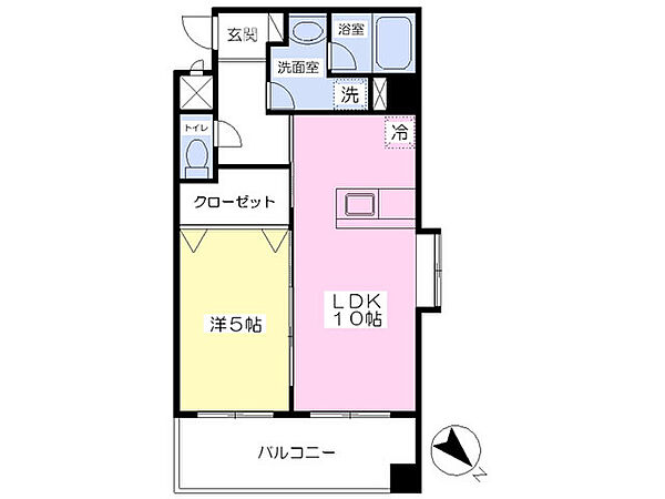 ラフィーネ金田 701｜福岡県北九州市小倉北区金田２丁目(賃貸マンション1LDK・7階・36.77㎡)の写真 その2