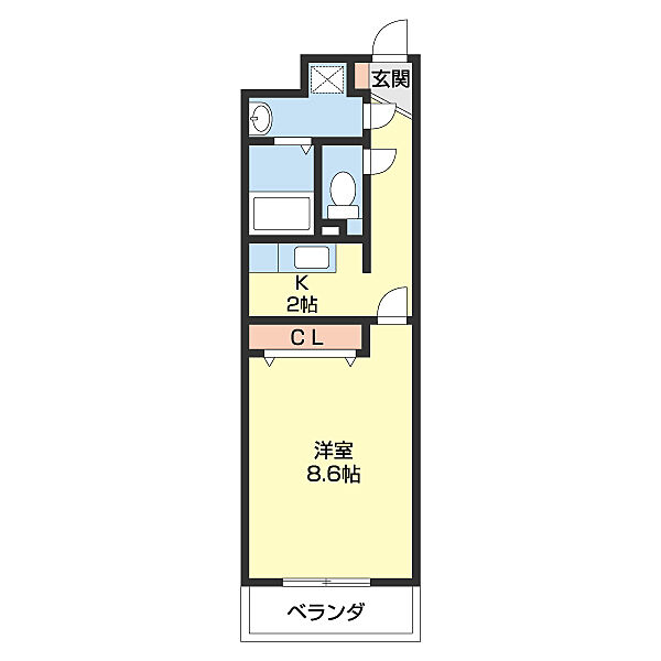 グランメール和歌浦 201｜和歌山県和歌山市和歌浦東４丁目(賃貸マンション1K・2階・33.00㎡)の写真 その2