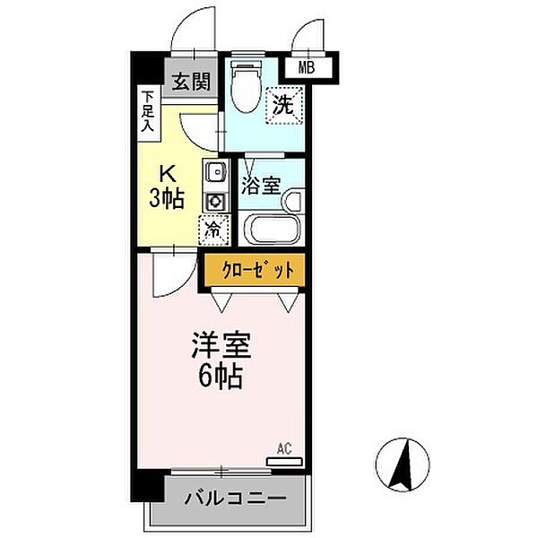 インペリアル宮前 201｜和歌山県和歌山市杭ノ瀬(賃貸マンション1K・2階・20.30㎡)の写真 その2