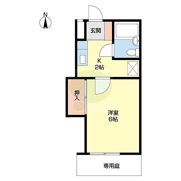 メゾンフェリス栄谷 108｜和歌山県和歌山市栄谷(賃貸アパート1K・1階・20.16㎡)の写真 その2