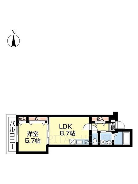 フジパレス黒田VII番館 202｜和歌山県和歌山市黒田(賃貸アパート1LDK・2階・36.10㎡)の写真 その2