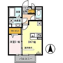 ラ・フルール西高松 202 ｜ 和歌山県和歌山市西高松２丁目（賃貸アパート1DK・2階・29.25㎡） その2