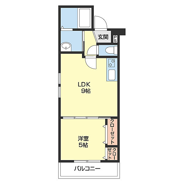 フジパレス黒田III番館 302｜和歌山県和歌山市黒田(賃貸アパート1LDK・3階・33.60㎡)の写真 その2