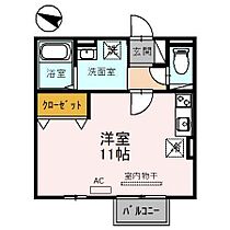 グランディールM 201 ｜ 和歌山県和歌山市東長町５丁目（賃貸アパート1R・2階・30.30㎡） その2