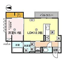 City　Station　Front 101 ｜ 和歌山県和歌山市杉ノ馬場１丁目（賃貸アパート1LDK・1階・47.51㎡） その2