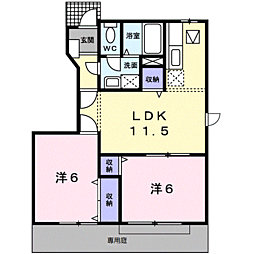 カーサ・エスト内原 1階