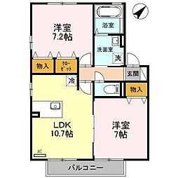 間取図画像 2LDK