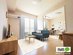 フェリッス関戸 202 2階2DKのリビング/ダイニング