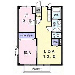 間取図画像 2LDK
