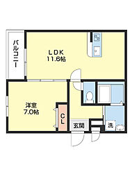 ラフィーネ石本II 2階/205