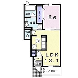 シャン・ノール171 1LDKの間取図画像