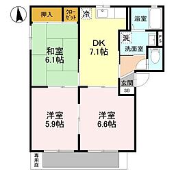 シャーメゾン新堂II A棟 1階/116