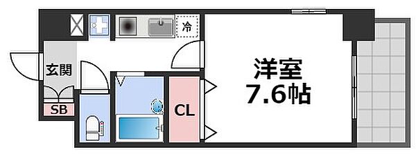 エスリード深江橋 ｜大阪府大阪市東成区深江北2丁目(賃貸マンション1K・4階・25.92㎡)の写真 その2