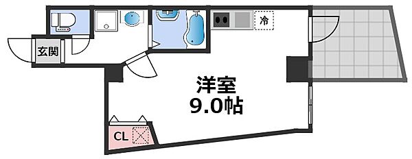 アウラ新深江 ｜大阪府大阪市東成区大今里南4丁目(賃貸マンション1R・4階・23.97㎡)の写真 その2