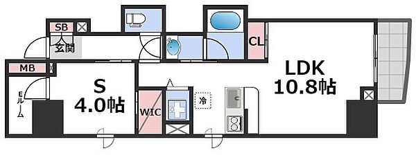 セレニテフラン本町 ｜大阪府大阪市中央区久太郎町2丁目(賃貸マンション1SLDK・12階・49.98㎡)の写真 その2