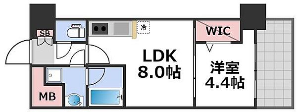 アーバネックス真田山 ｜大阪府大阪市天王寺区玉造本町(賃貸マンション1LDK・14階・31.17㎡)の写真 その2