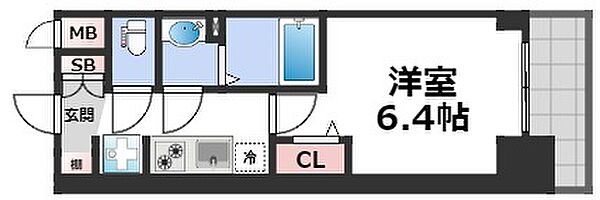 プレサンス南堀江スタイルズ ｜大阪府大阪市西区南堀江2丁目(賃貸マンション1K・2階・22.80㎡)の写真 その2