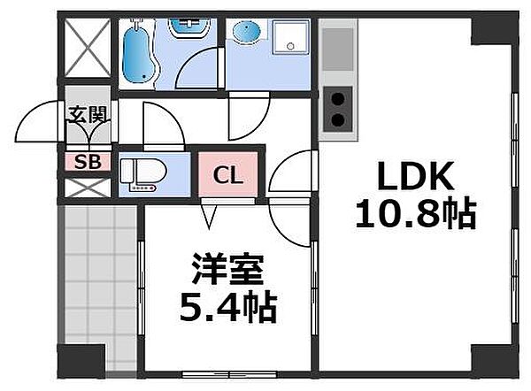 エグゼ大阪城南 ｜大阪府大阪市東成区東小橋3丁目(賃貸マンション1LDK・4階・38.52㎡)の写真 その2