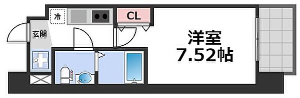 サムティ京橋Fluss ｜大阪府大阪市城東区新喜多1丁目(賃貸マンション1K・4階・21.80㎡)の写真 その2