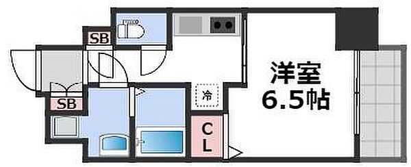 レオンコンフォート上本町 ｜大阪府大阪市天王寺区味原町(賃貸マンション1K・2階・24.14㎡)の写真 その2