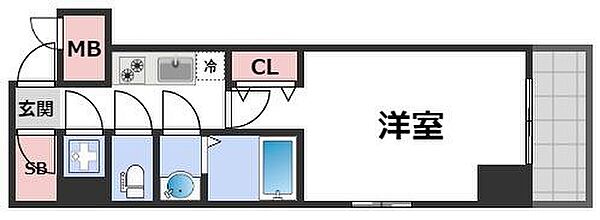 La Douceur心斎橋 ｜大阪府大阪市中央区南船場2丁目(賃貸マンション1K・2階・28.92㎡)の写真 その2