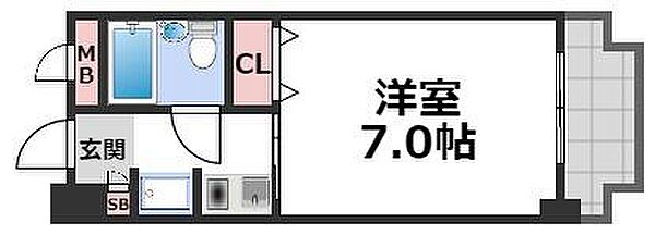 メゾン・ド・シャルジェ ｜大阪府大阪市城東区天王田(賃貸マンション1R・5階・17.55㎡)の写真 その2