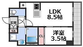 グランパシフィック東今里innovation(イノベーション)  ｜ 大阪府大阪市生野区新今里5丁目（賃貸マンション1LDK・4階・30.01㎡） その2