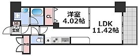 プレジオ鎗屋町  ｜ 大阪府大阪市中央区鎗屋町1丁目2-12（賃貸マンション1LDK・9階・37.46㎡） その2