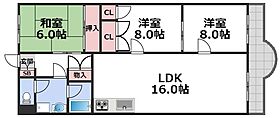 ハイツヒルトンパートIV  ｜ 大阪府大阪市天王寺区清水谷町20-7（賃貸マンション3LDK・6階・73.73㎡） その2