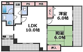 ベルアーバニティ天王寺真田山  ｜ 大阪府大阪市天王寺区空堀町5-15（賃貸マンション2LDK・2階・52.47㎡） その2