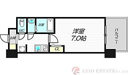 セレニテ新大阪プリエ 9階1Kの間取り