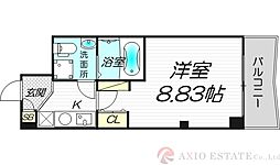 セレニテ新大阪弐番館 12階1Kの間取り