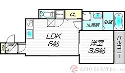 FaseciaSORA 1LDKの間取図画像