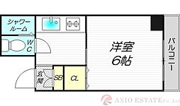 中村マンション 1Kの間取図画像