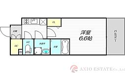 エスリードレジデンス ザ・グラン大阪ノア 1Kの間取図画像