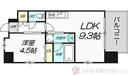 レオングラン新大阪レジデンス 1LDKの間取図画像