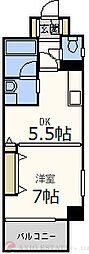 NLC新大阪PART3 1DKの間取図画像