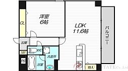 ガーデンレジデンス田川 1LDKの間取図画像