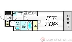 Gate Court 新大阪 North ワンルームの間取図画像