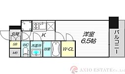 Firstfiore塚本LIBERTE 1Kの間取図画像
