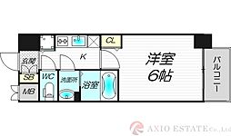 プレサンス新大阪コアシティ 1Kの間取図画像
