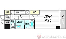 フェニックス新大阪 1Kの間取図画像