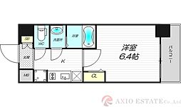 プレサンス西中島南方セレスト 1Kの間取図画像