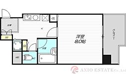 シャルマン新大阪 1Kの間取図画像