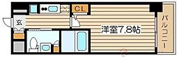 エステムコート新大阪6エキスプレイス 1Kの間取図画像
