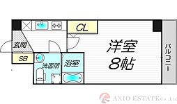 SEST新大阪 1Kの間取図画像