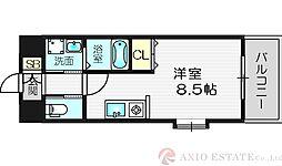 エクセレント上新17 ワンルームの間取図画像